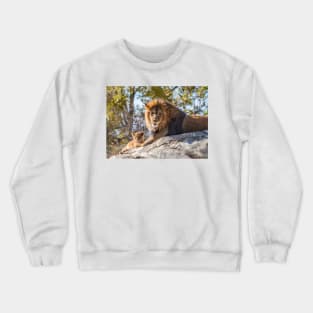 Little photobomber with Daddy Crewneck Sweatshirt